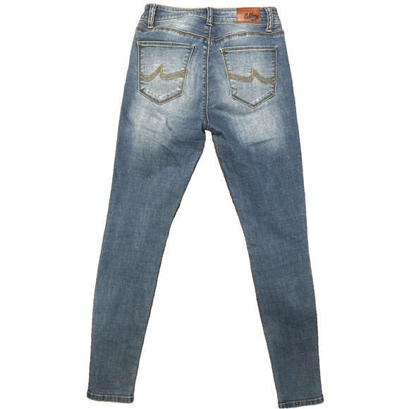 California Vintage Jeans Blue Size 5 Stretch Distressed - Picture 8 of 10